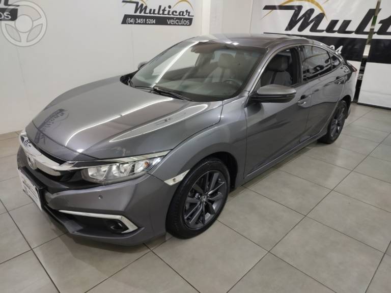 HONDA - CIVIC 2.0 16V FLEXONE EXL 4P CVT - 2020/2020 - CINZA - R$ 122.900,00