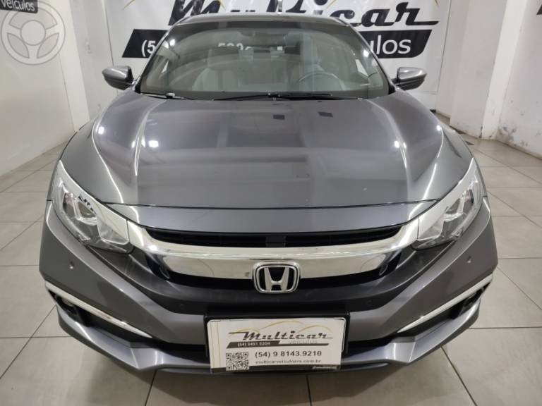 HONDA - CIVIC 2.0 16V FLEXONE EXL 4P CVT - 2020/2020 - CINZA - R$ 122.900,00