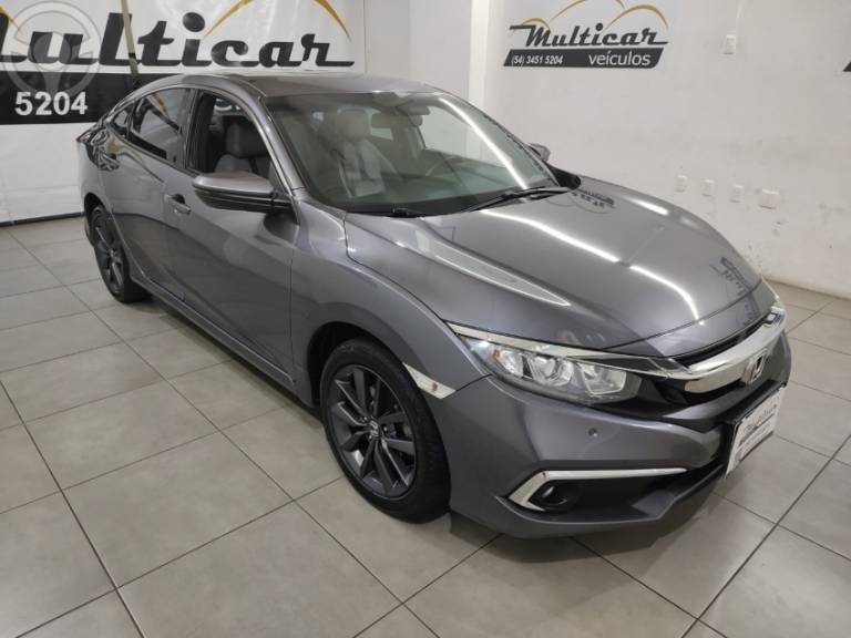 HONDA - CIVIC 2.0 16V FLEXONE EXL 4P CVT - 2020/2020 - CINZA - R$ 122.900,00