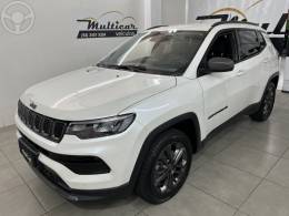 JEEP - COMPASS 1.3 LONGITUDE T270 16V TURBO FLEX 4P AUTOMÁTICO - 2021/2022 - BRANCA - R$ 134.900,00