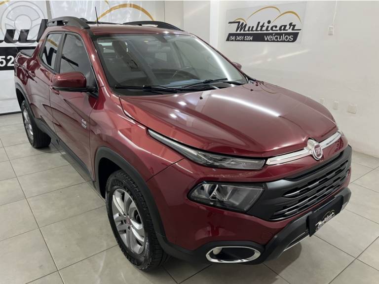 FIAT - TORO 2.0 16V TURBO DIESEL FREEDOM 4WD AT9 AUTOMÁTICO - 2020/2021 - BORDO - R$ 111.900,00