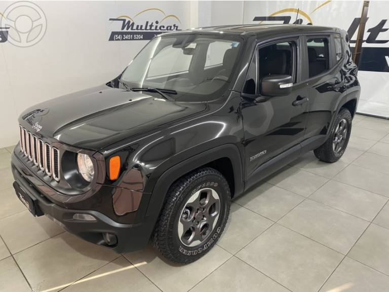 JEEP - RENEGADE 2.0 16V TURBO DIESEL SPORT 4P 4X4 AUTOMÁTICO - 2016/2016 - PRETA - R$ 81.900,00