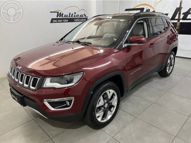 JEEP - COMPASS 2.0 16V DIESEL LIMITED 4X4 AUTOMÁTICO - 2018/2018 - BORDO - R$ 112.900,00