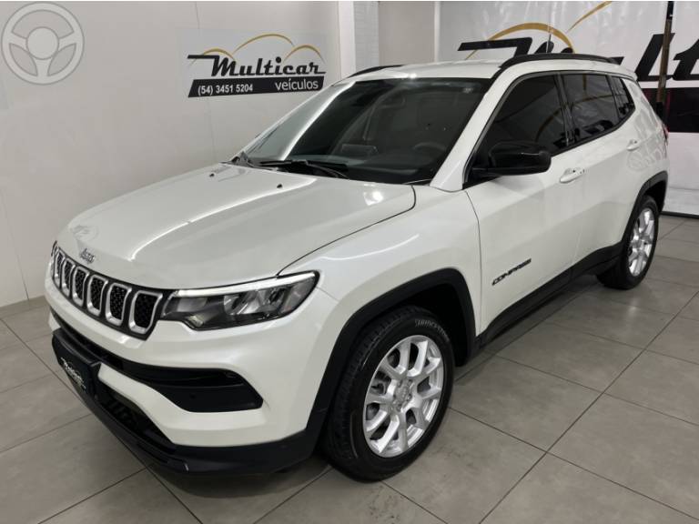 JEEP - COMPASS 1.3 SPORT T270 16V TURBO FLEX 4P AUTOMÁTICO - 2024/2024 - BRANCA - R$ 122.900,00