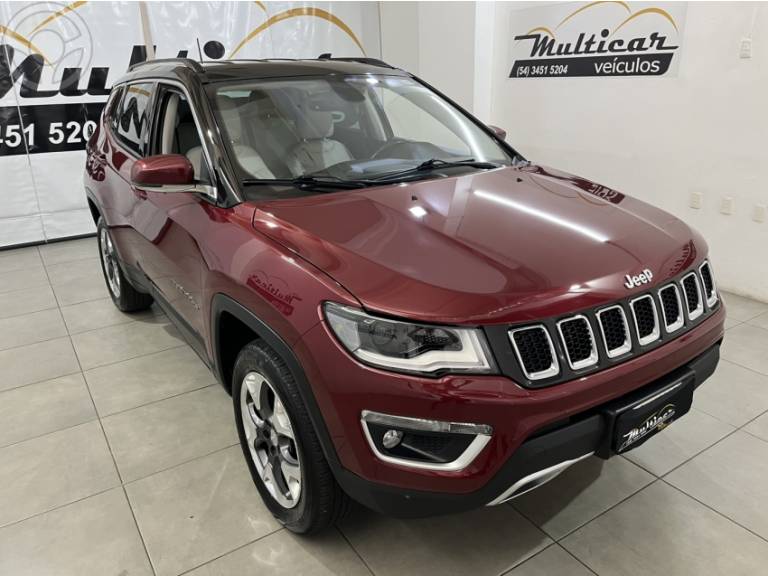 JEEP - COMPASS 2.0 16V DIESEL LIMITED 4X4 AUTOMÁTICO - 2018/2018 - BORDO - R$ 112.900,00