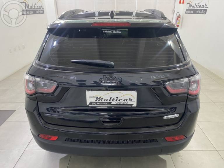 JEEP - COMPASS 2.0 16V FLEX LONGITUDE AUTOMÁTICO - 2021/2021 - PRETA - R$ 109.900,00