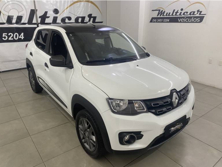 RENAULT - KWID 1.0 12V SCE FLEX INTENSE MANUAL - 2018/2019 - BRANCA - R$ 42.900,00