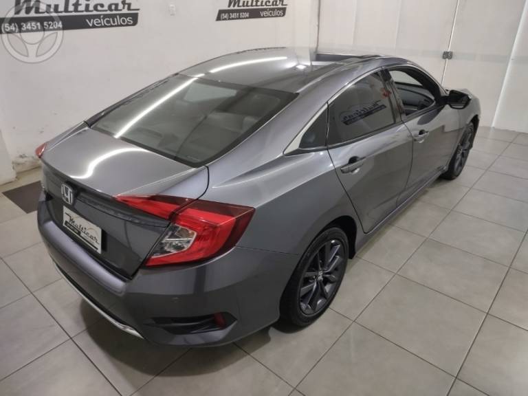 HONDA - CIVIC 2.0 16V FLEXONE EXL 4P CVT - 2020/2020 - CINZA - R$ 122.900,00