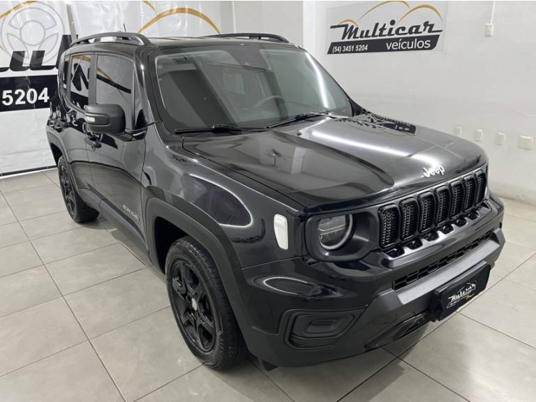 JEEP - RENEGADE 1.3 SPORT T270 16V TURBO FLEX 4P AUTOMÁTICO - 2022/2022 - PRETA - R$ 104.900,00