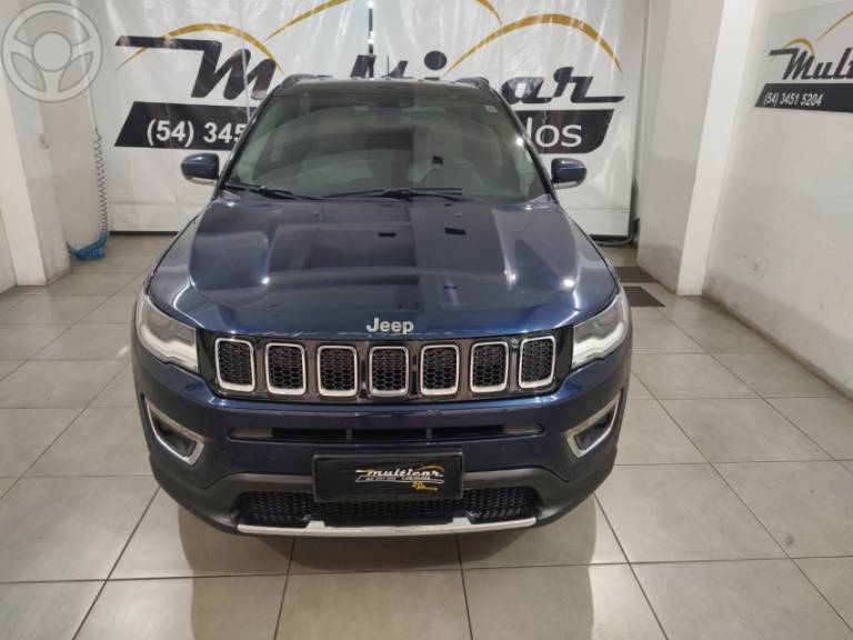 JEEP - COMPASS 2.0 16V FLEX LIMITED AUTOMÁTICO - 2019/2019 - AZUL - R$ 109.000,00