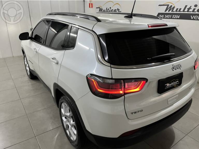 JEEP - COMPASS 1.3 SPORT T270 16V TURBO FLEX 4P AUTOMÁTICO - 2024/2024 - BRANCA - R$ 122.900,00