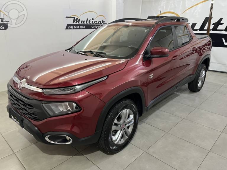 FIAT - TORO 2.0 16V TURBO DIESEL FREEDOM 4WD AT9 AUTOMÁTICO - 2020/2021 - BORDO - R$ 111.900,00