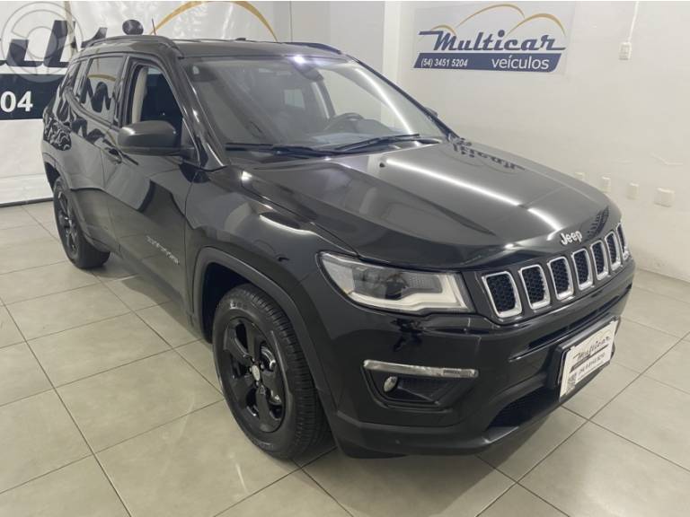 JEEP - COMPASS 2.0 SPORT 4X2 16V 4P AUTOMÁTICO - 2017/2018 - PRETA - R$ 88.900,00