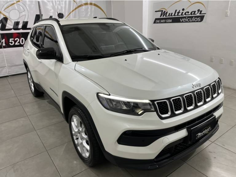 JEEP - COMPASS 1.3 SPORT T270 16V TURBO FLEX 4P AUTOMÁTICO - 2024/2024 - BRANCA - R$ 122.900,00